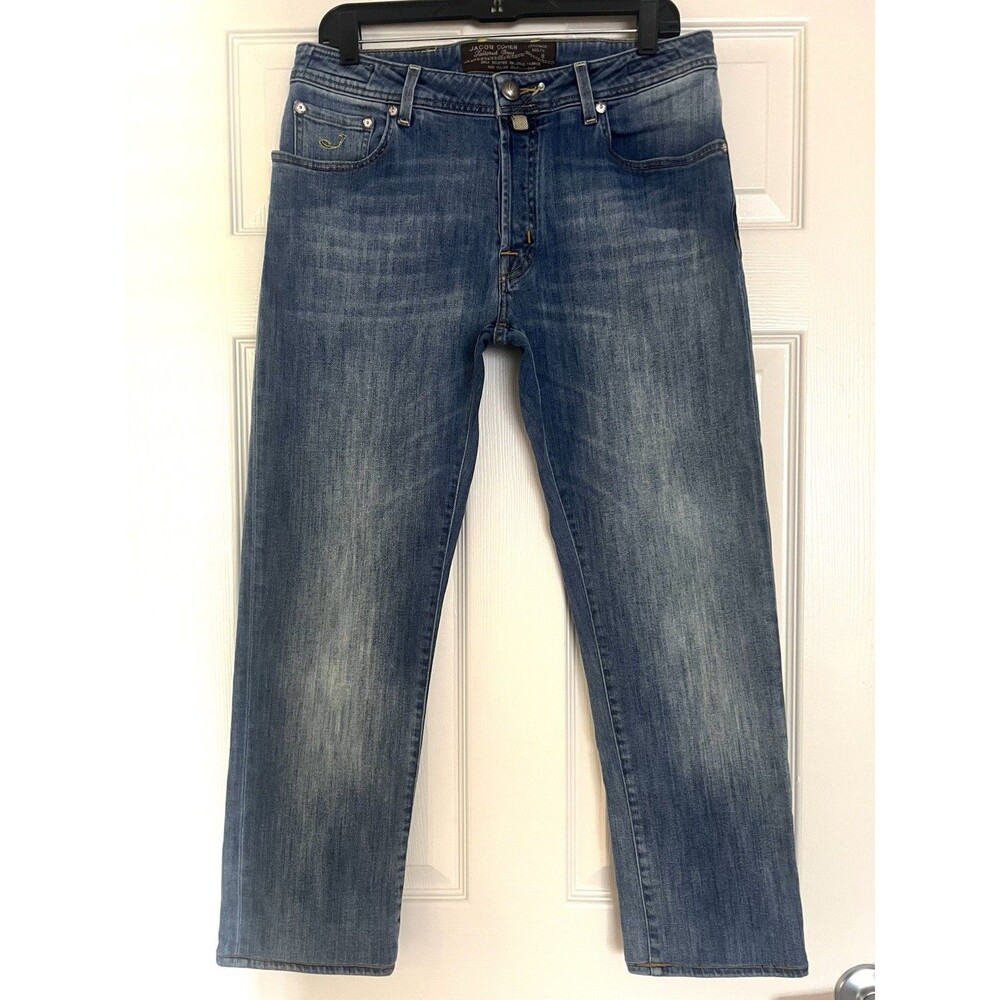 Jacob Cohen 688 Comfort Jeans Mens 34 fits 32”Rare Luxury Denim Italy Buttonfly